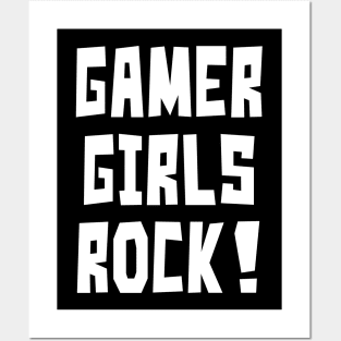 Gamer Girls Rock! Posters and Art